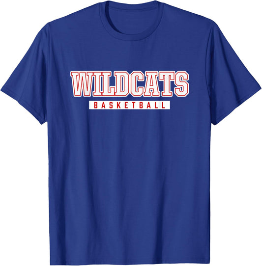 Wildcats Basketball East High School T-Shirt - T-Shirt | Royal