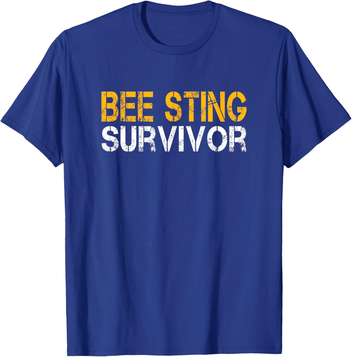 Funny Bee Sting Survivor Kids Bee Keeper Get Well T-Shirt - T-Shirt | Royal