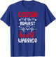 Cousin Of CHD Warrior Cousin Congenital Heart Disease Cousin T-Shirt - T-Shirt | Royal