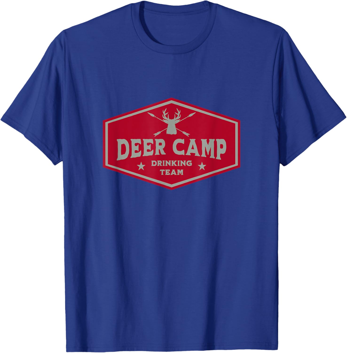 Deer Camp Drinking Team - Funny Hunting T-Shirt - T-Shirt | Royal