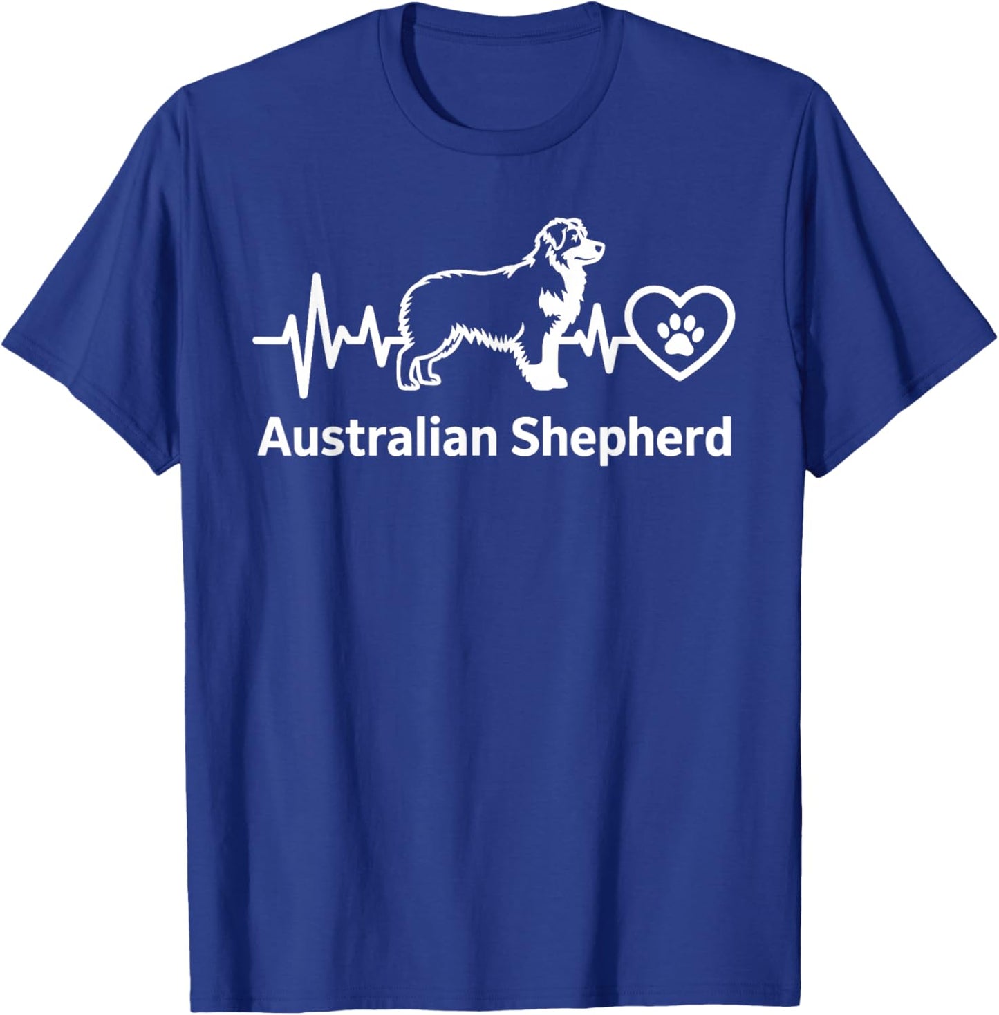 Funny Australian Shepherd Art Women Kids Aussie T-Shirt - T-Shirt | Royal