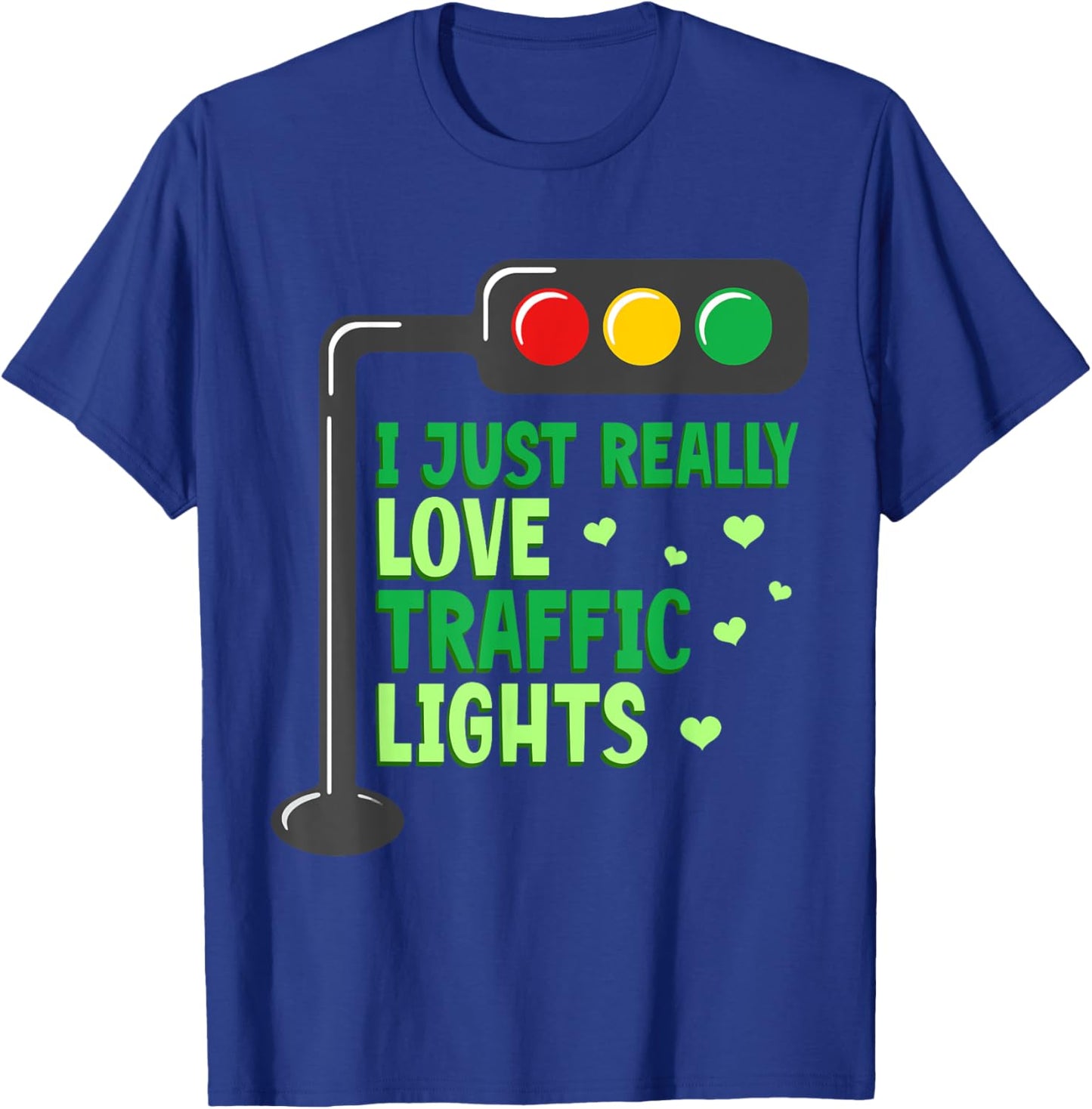 Halloween Traffic Light I Just Really Love Traffic Lights T-Shirt - T-Shirt | Royal