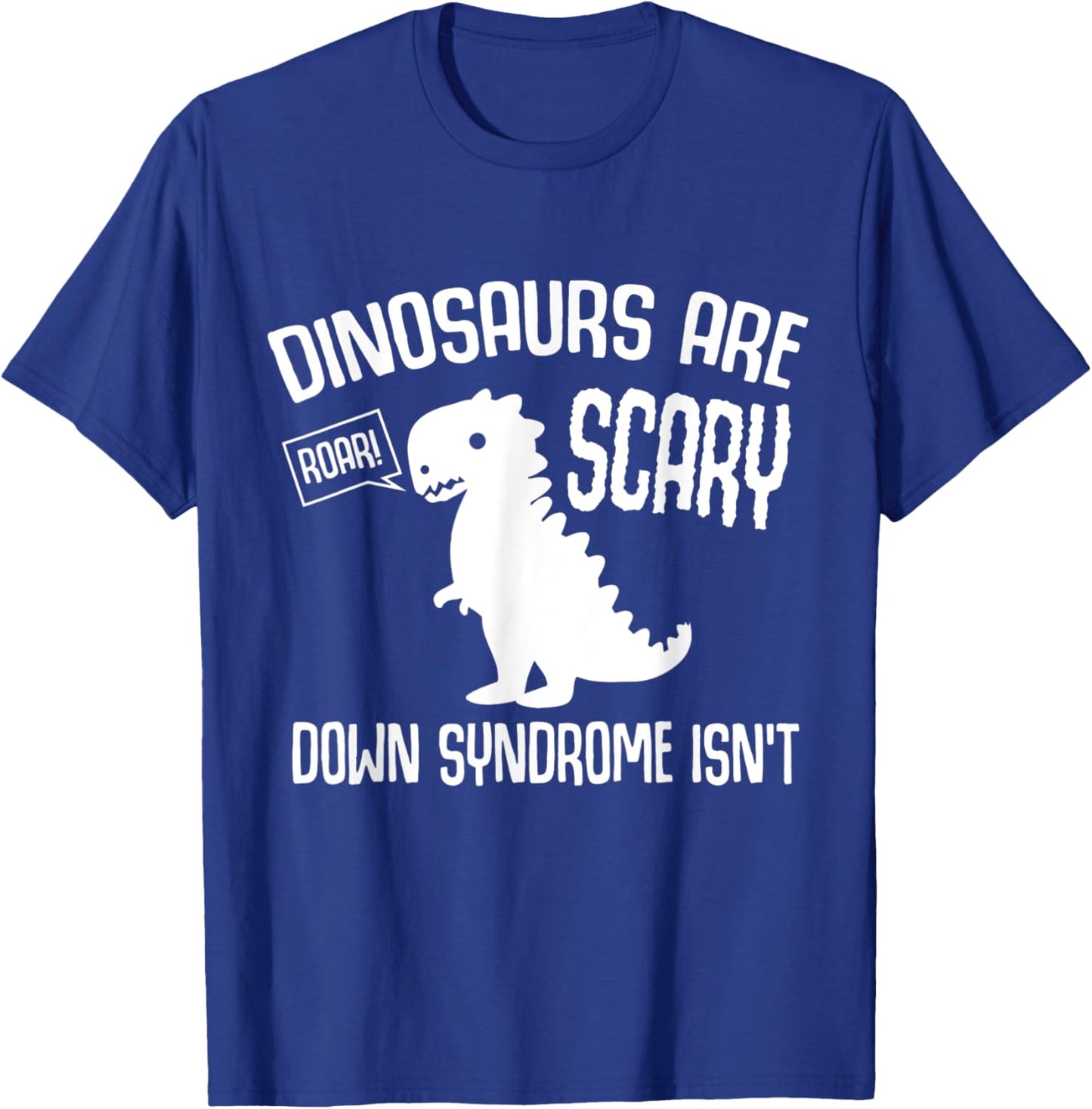 Cute Dinosaur World Down Syndrome Day Women Kids T-Shirt - T-Shirt | Royal