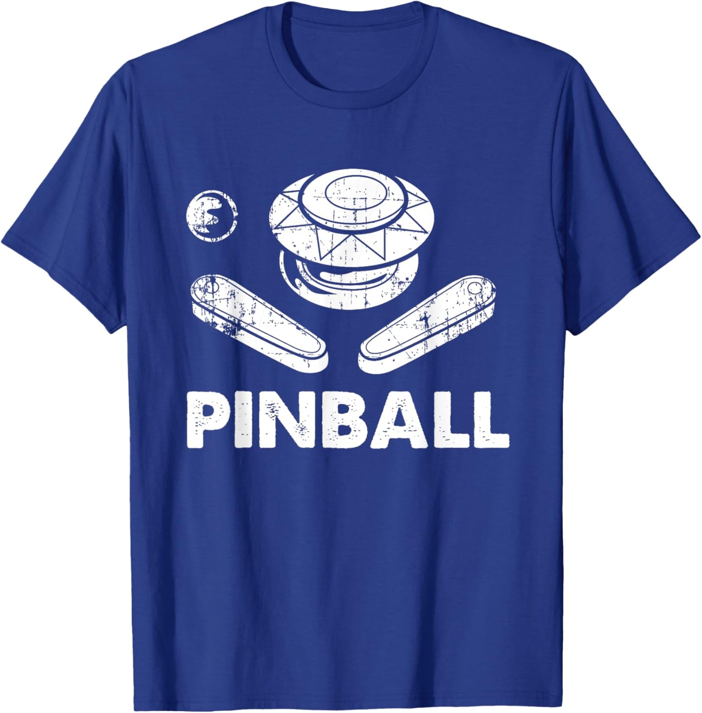 Vintage Pinball Funny Pinballer Machine Flipping Ball Lovers T-Shirt - T-Shirt | Royal