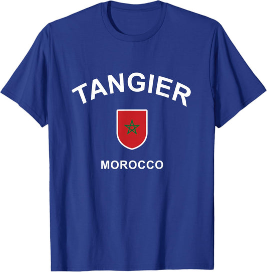 Tangier Morocco Vacation - Moroccan Flag Tangier T-Shirt - T-Shirt | Royal