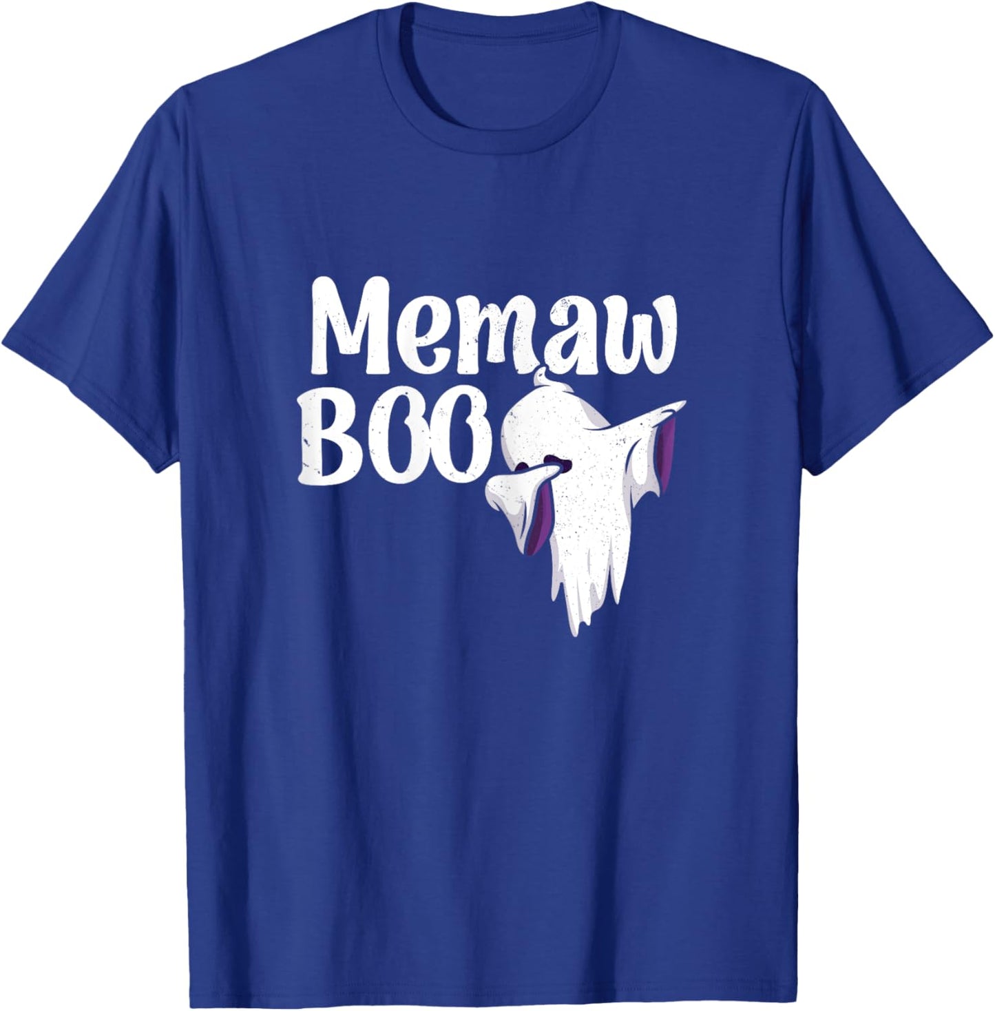 Memaw Boo Halloween Family Matching Spooky Ghost Lovers T-Shirt - T-Shirt | Royal