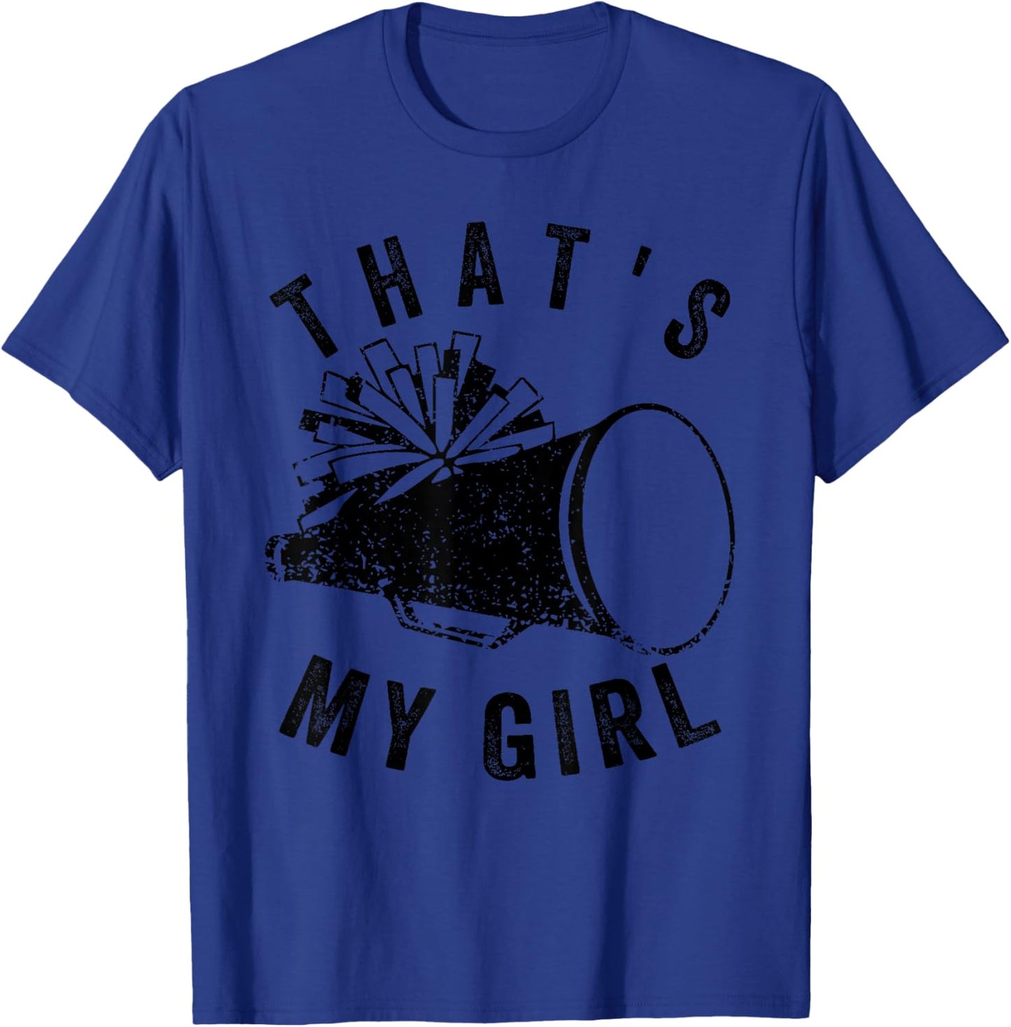 Retro That's My Girl Cheer Mom Cheer Leading Girl Game Day T-Shirt - T-Shirt | Royal