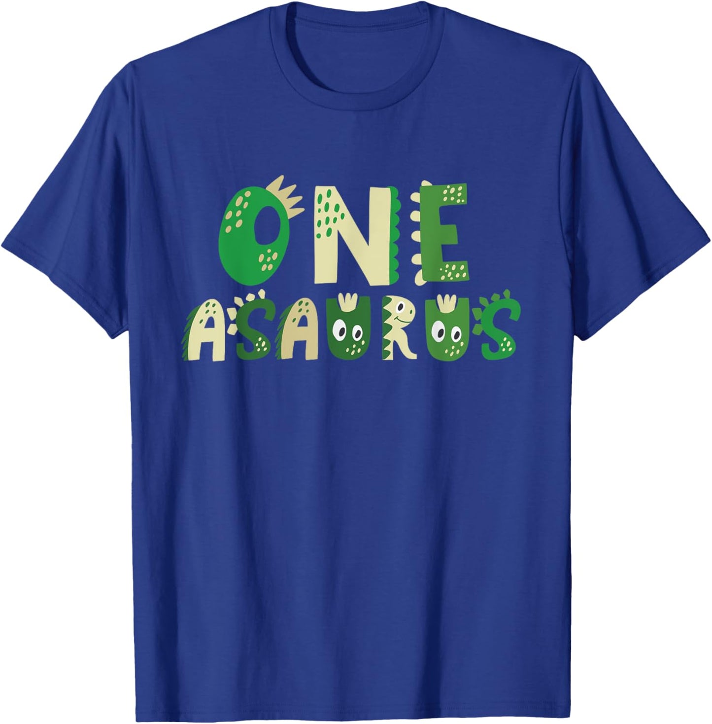 1st Birthday Dinosaur Oneasaurus First Birthday Matching T-Shirt - T-Shirt | Royal