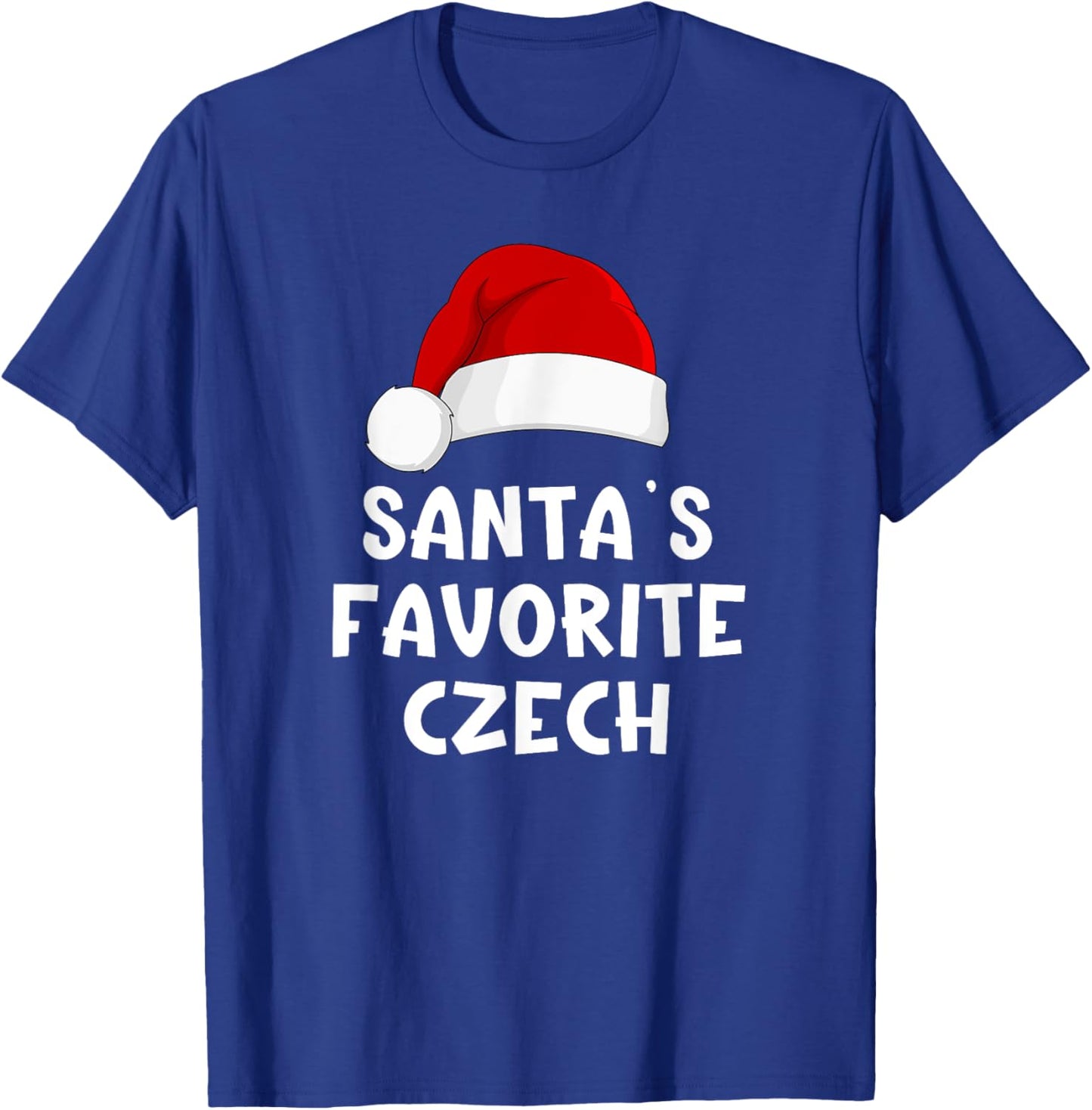 Christmas Santa's Favorite Czech Funny Xmas Pajama Republic T-Shirt - T-Shirt | Royal