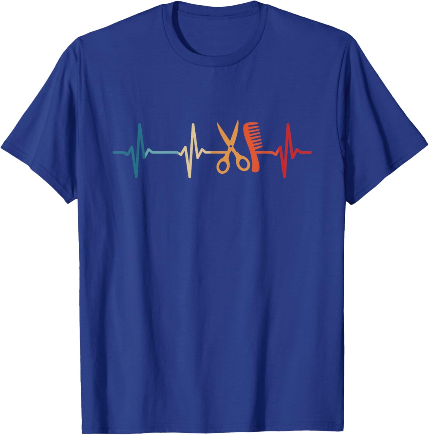 Heartbeat Hairdresser T-Shirt - T-Shirt | Royal