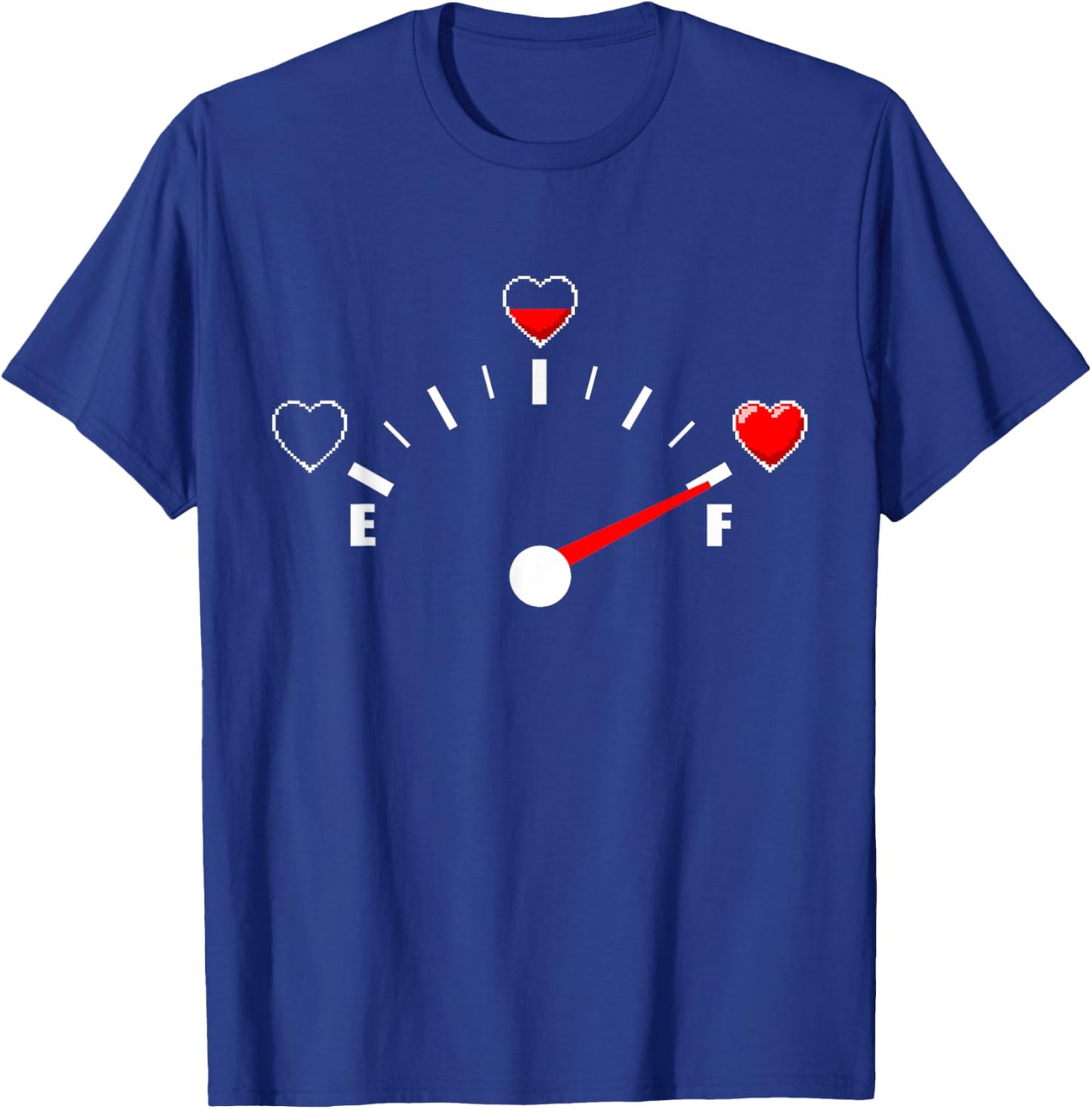 Valentine Heart Gauge T-Shirt - T-Shirt | Royal