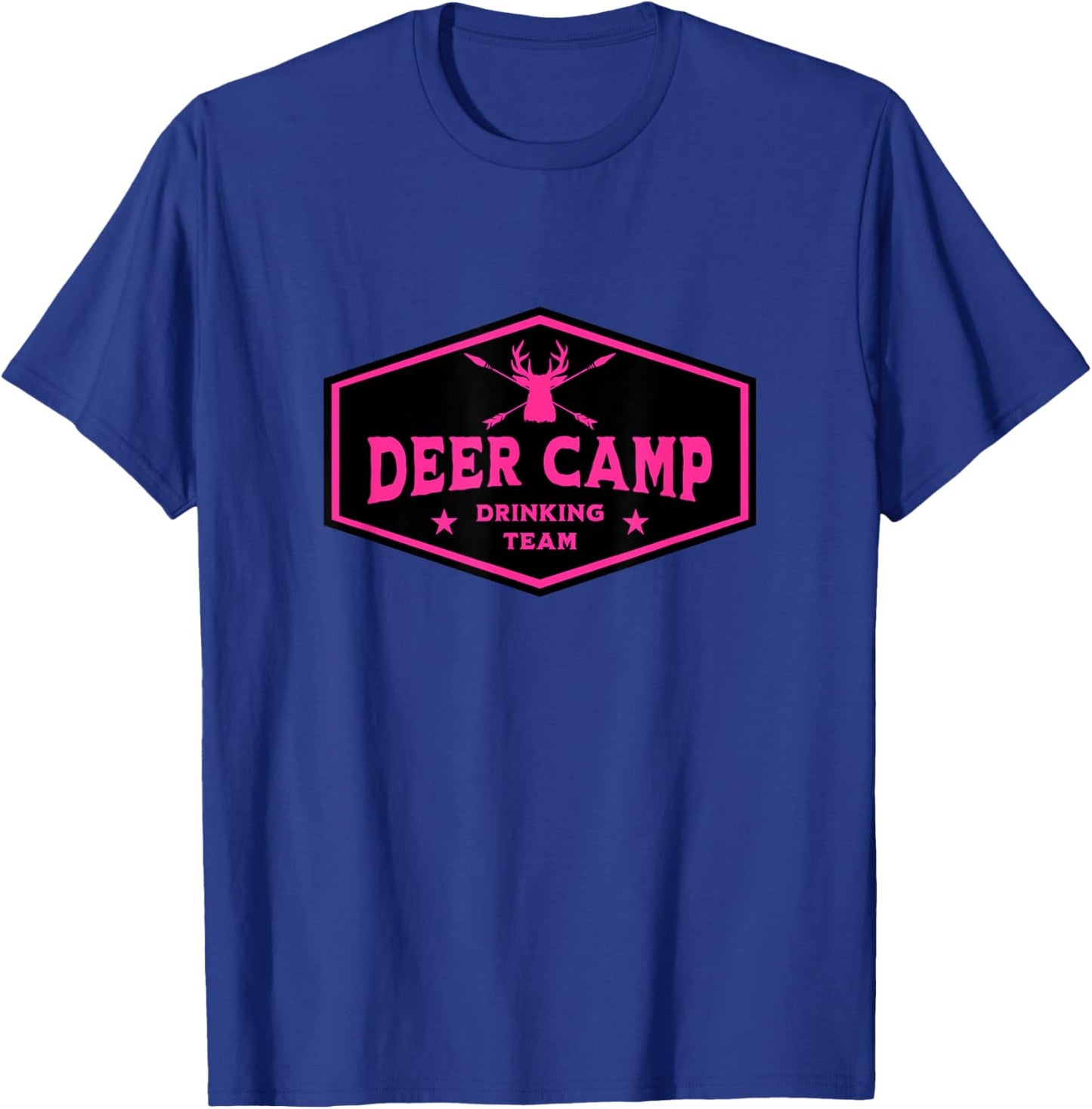 Deer Camp Drinking Team - Funny Hunting T-Shirt - T-Shirt | Royal