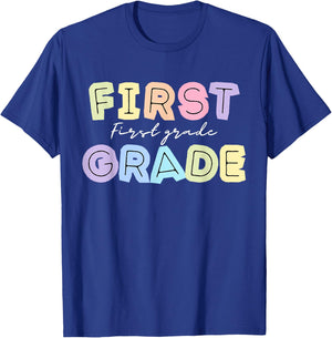 First day Teachers Welcome back to School Team 1st grade T-Shirt - T-Shirt | Royal