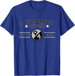 94th Infantry Division Veteran Military Father Day Christmas T-Shirt - T-Shirt | Royal
