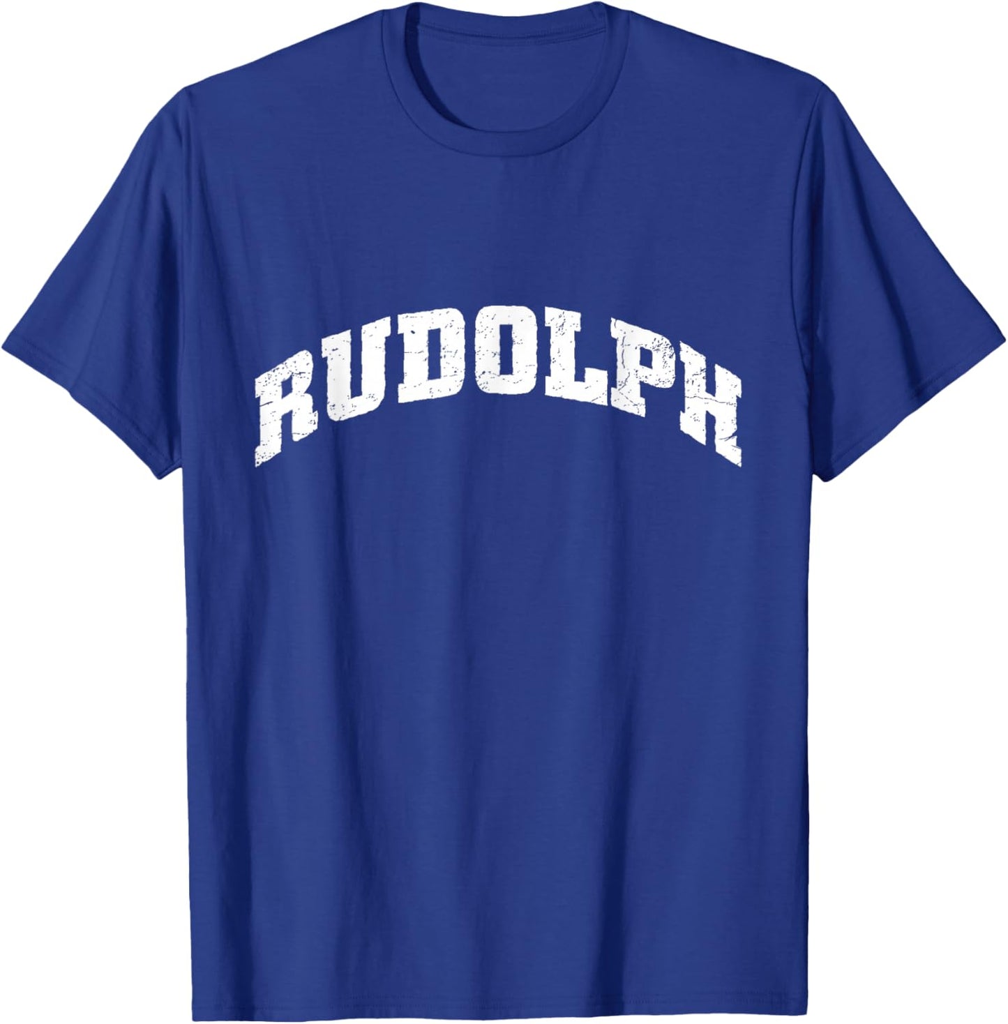 Rudolph Holiday Christmas Design T-Shirt - T-Shirt | Royal
