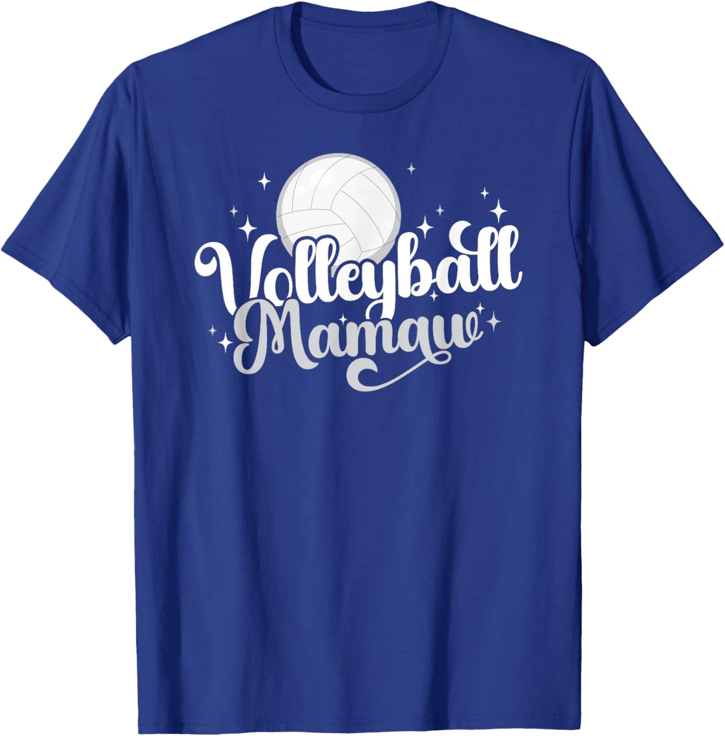 Volleyball Mamaw Of A Volleyball Player Mamaw T-Shirt - T-Shirt | Royal
