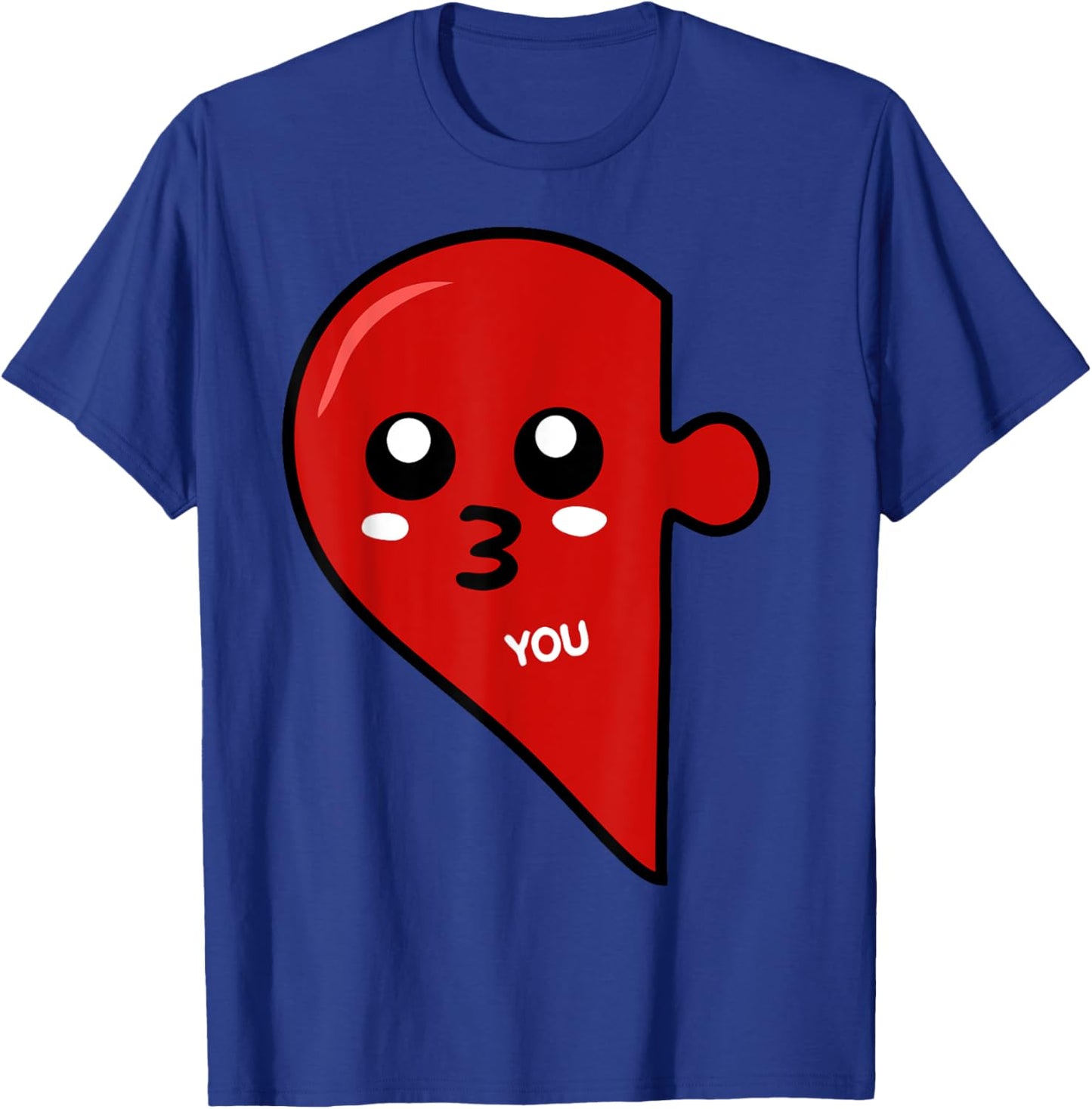 You Complete Me Male Matching Couple Puzzle Pieces T-Shirt - T-Shirt | Royal
