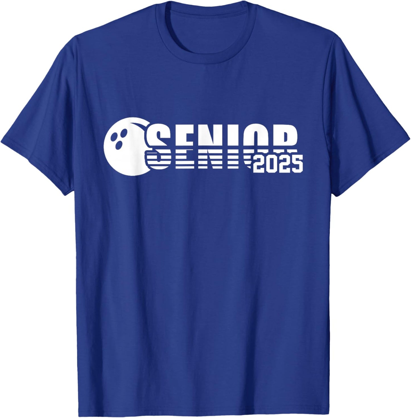 Senior 2025 Bowling Player Class Of 2025 Graduation Seniors T-Shirt - T-Shirt | Royal