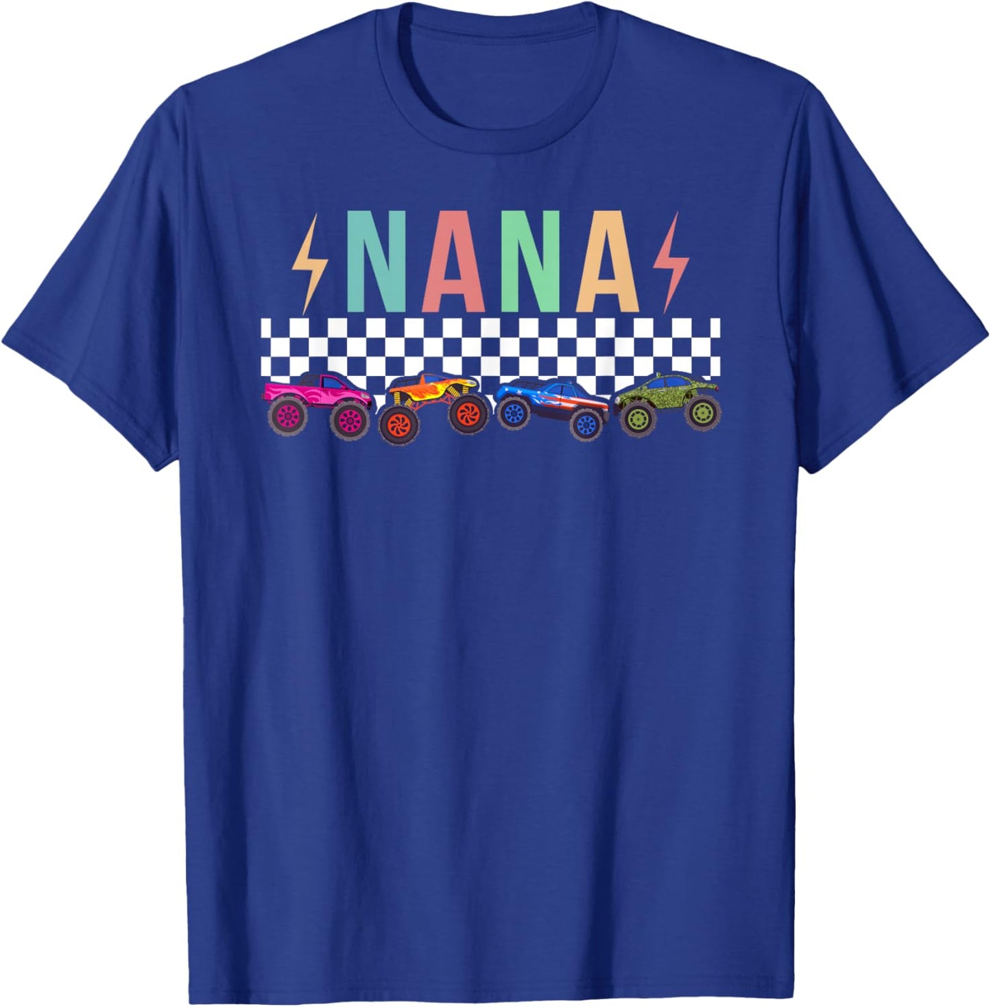 Nana Monster Truck Nana Grandma Proud Monster Truck Nana T-Shirt - T-Shirt | Royal