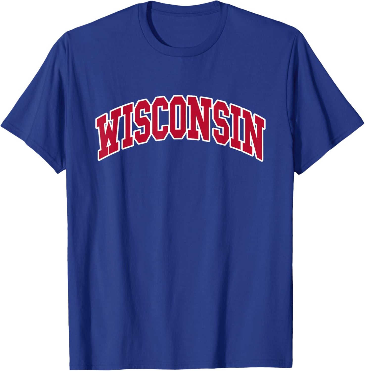 WISCONSIN - Throwback Design - Classic T-Shirt - T-Shirt | Royal