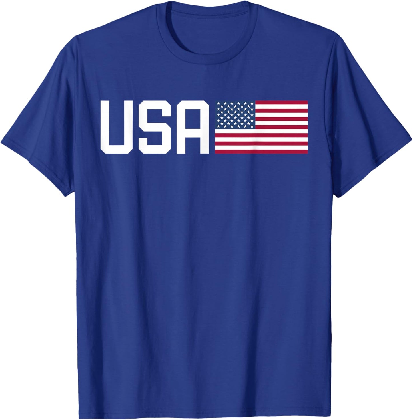 USA Shirt Women Men Kids American Flag 4th of July Patriotic T-Shirt - T-Shirt | Royal