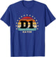 D1 Hater Retro Colorful Sporty Humor T-Shirt - T-Shirt | Royal