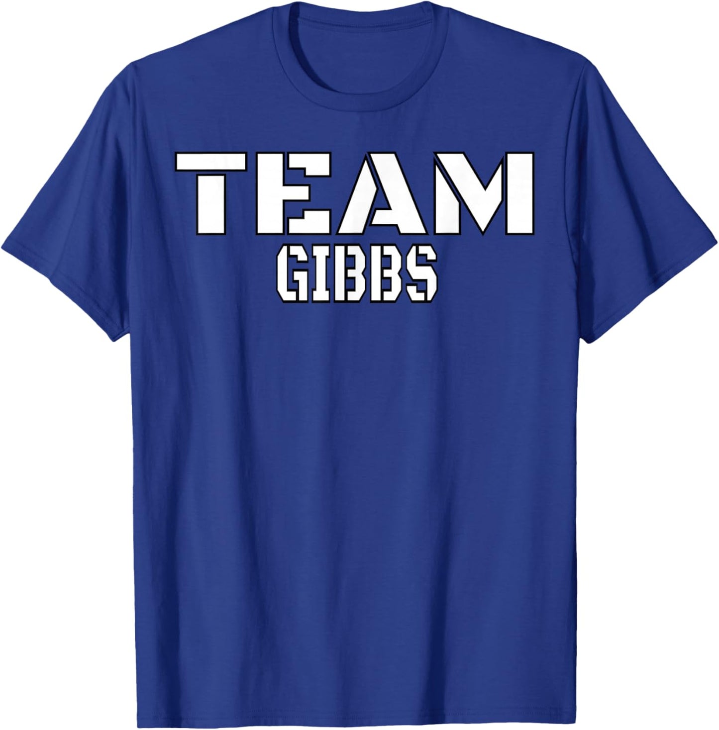 Team Gibbs Unique Personalized Matching Family T-Shirt - T-Shirt | Royal