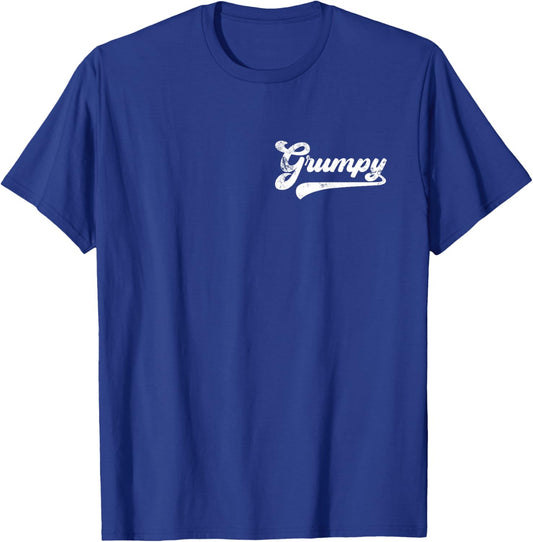 Grumpy Vintage Retro Father's Day for Grumpy Grandpa T-Shirt - T-Shirt | Royal