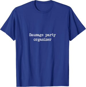 Sausages Party Organiser Funny Sausages Minimalist T-Shirt - T-Shirt | Royal