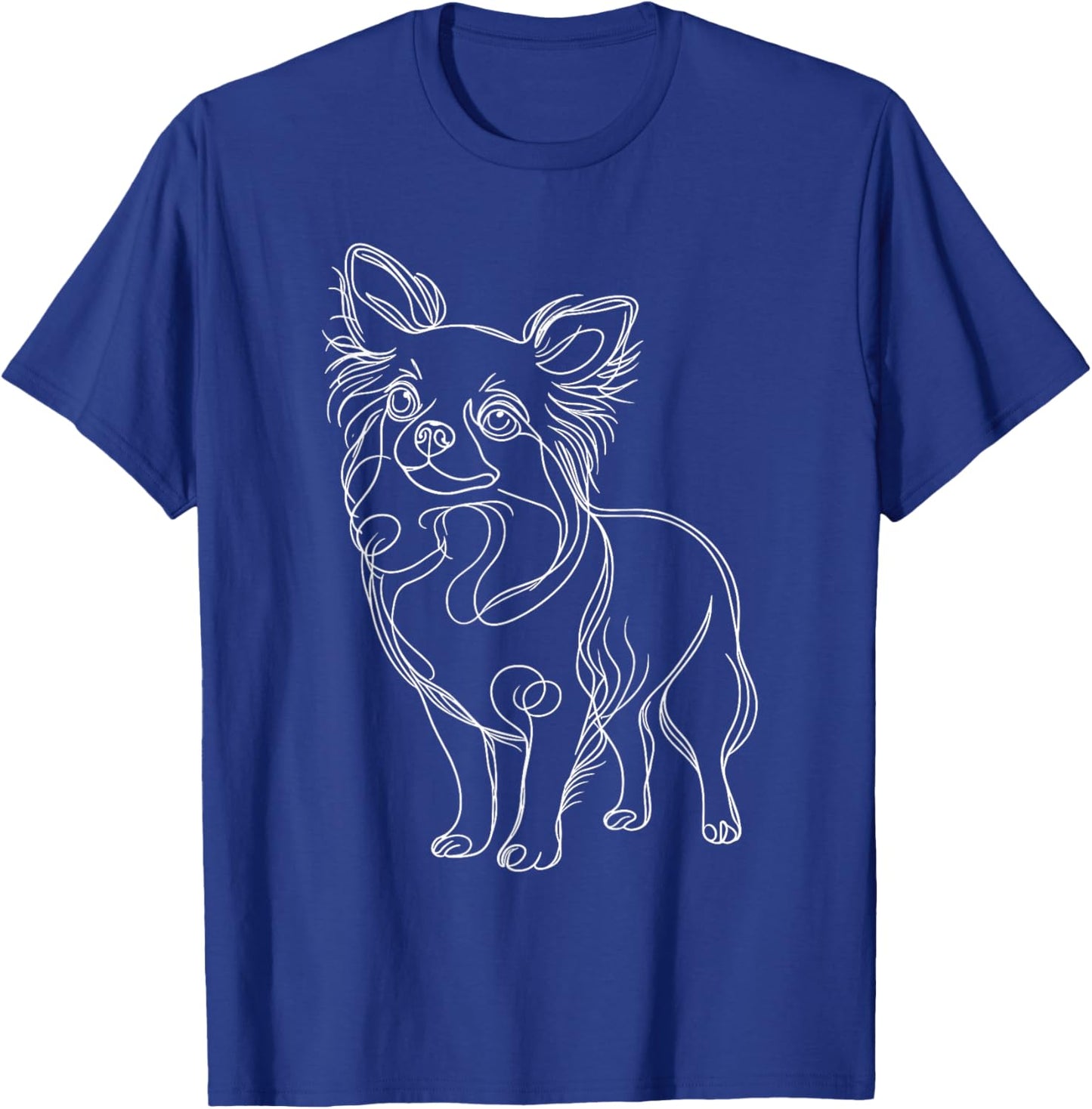 Line Art Chihuahua Dog Chihuahuas Chi T-Shirt - T-Shirt | Royal