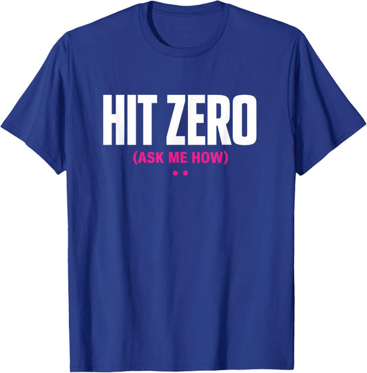 Cheerleader Competition Outfit Funny Cheerleading Hit Zero T-Shirt - T-Shirt | Royal