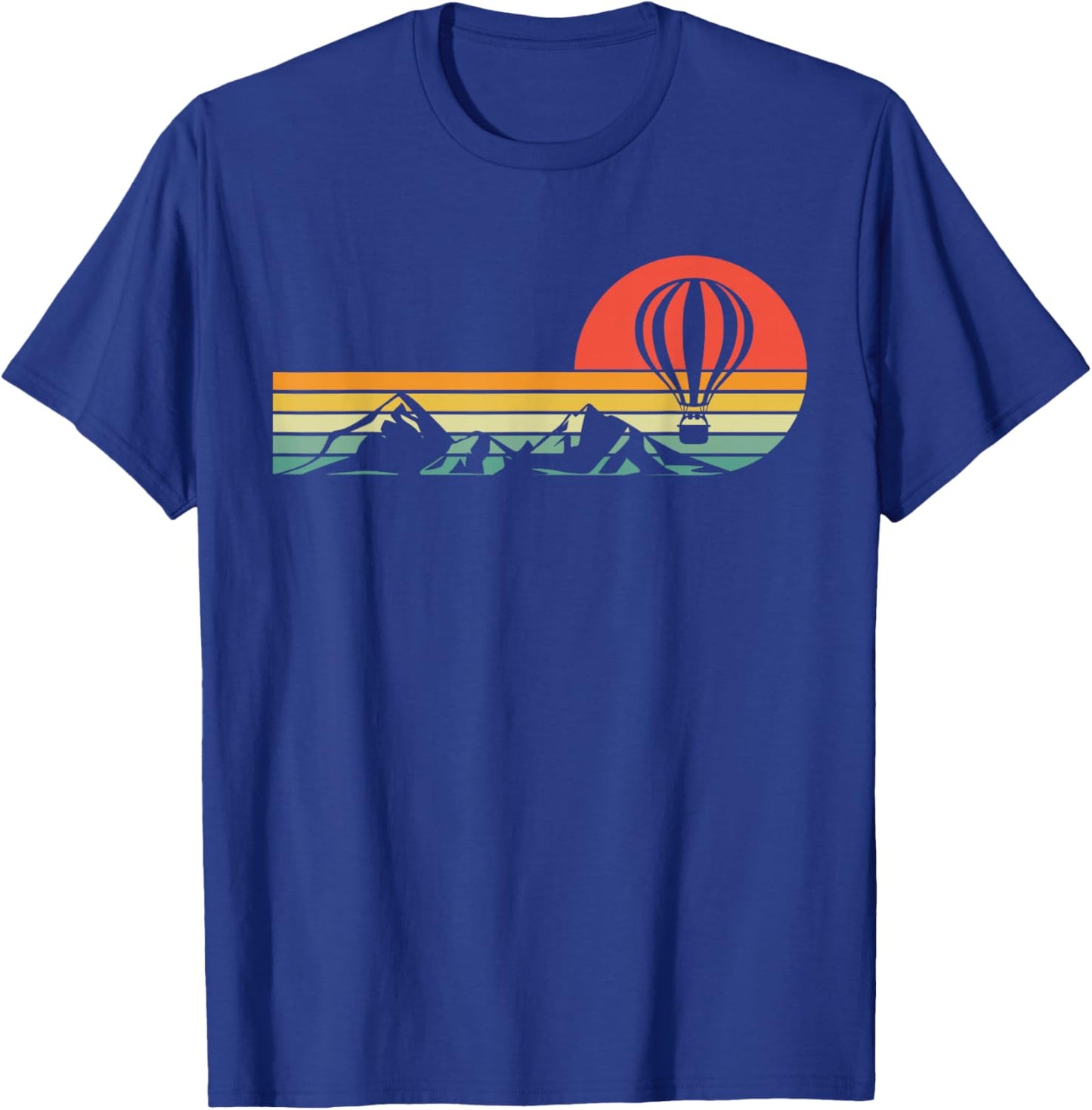 Hot Air Balloon Retro Vintage T-Shirt - T-Shirt | Royal