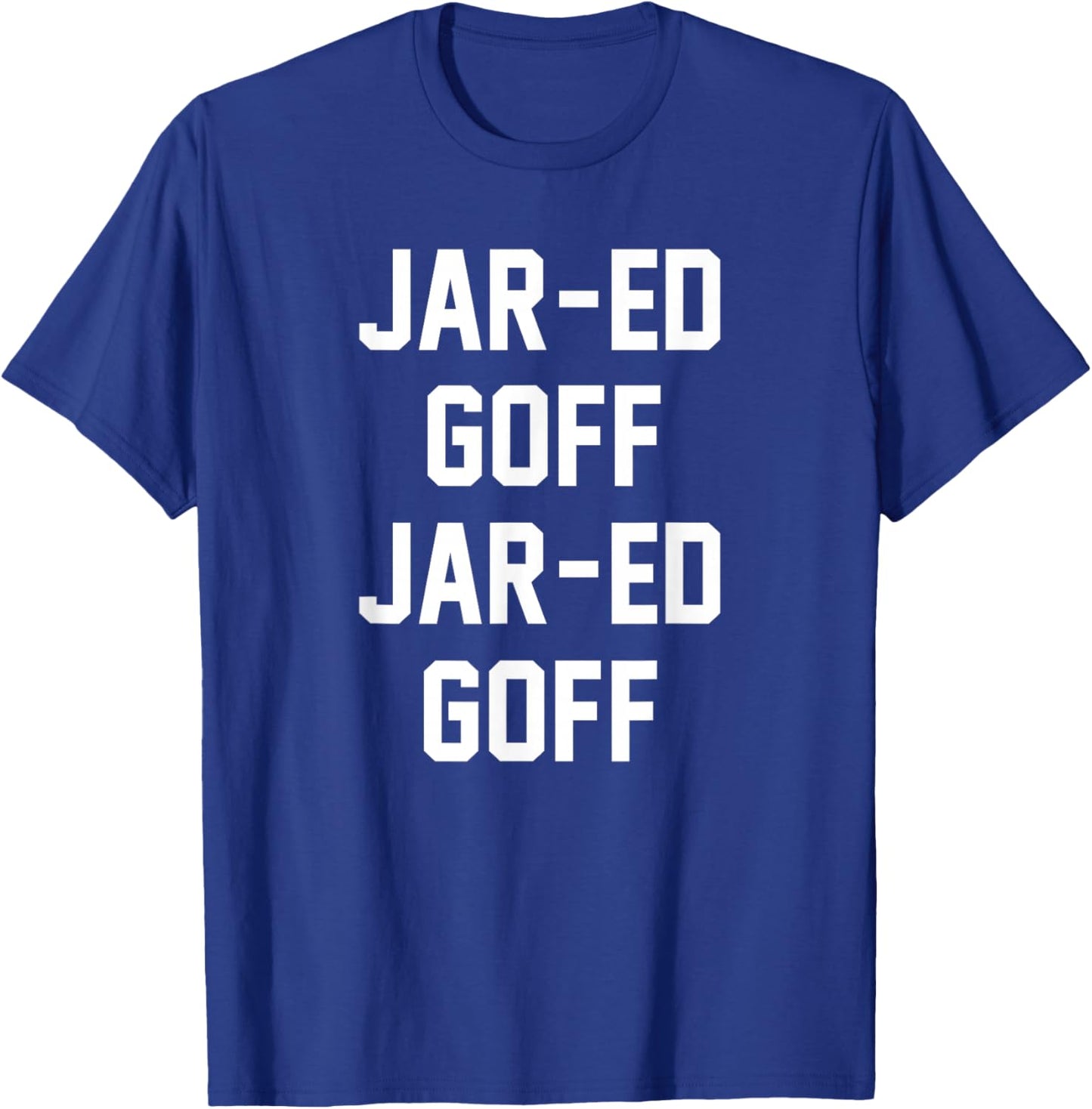 JAR-ED GOFF -Adults Black Small Modern Classic Fit T-Shirt - T-Shirt | Royal