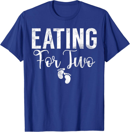 Eating for Two Baby Shower T-Shirt - T-Shirt | Royal