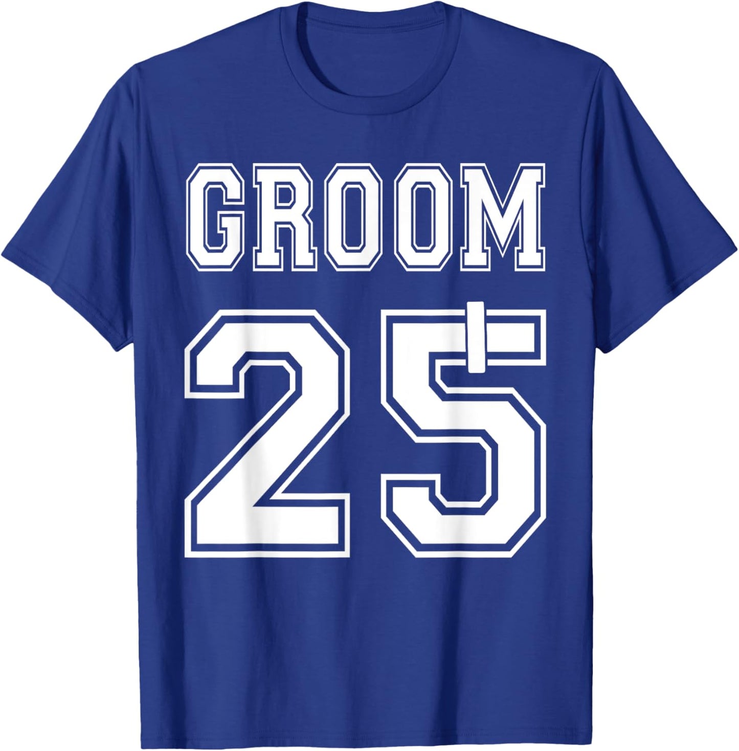 2025 Groom Engagement Party Matching Honeymoon Just Married T-Shirt - T-Shirt | Royal