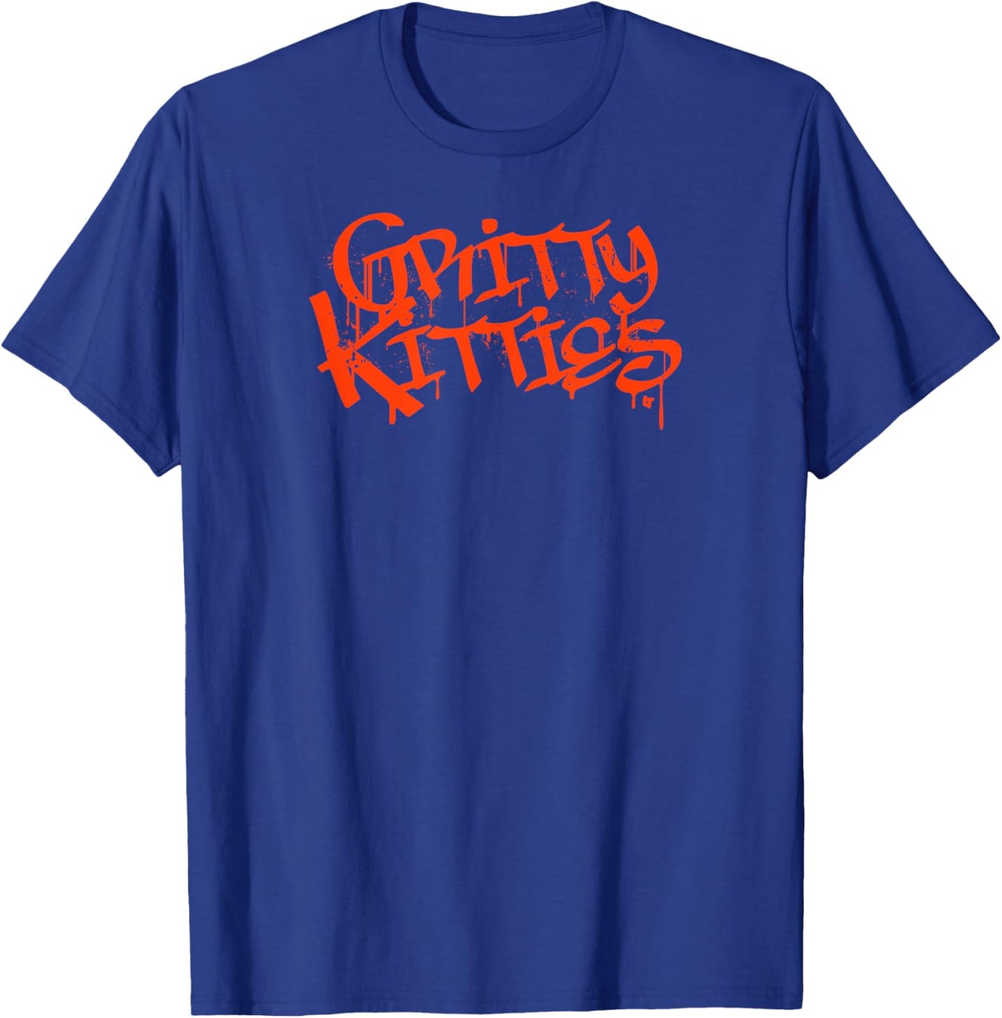 Gritty Kitties - Detroit Baseball T-Shirt - T-Shirt | Royal