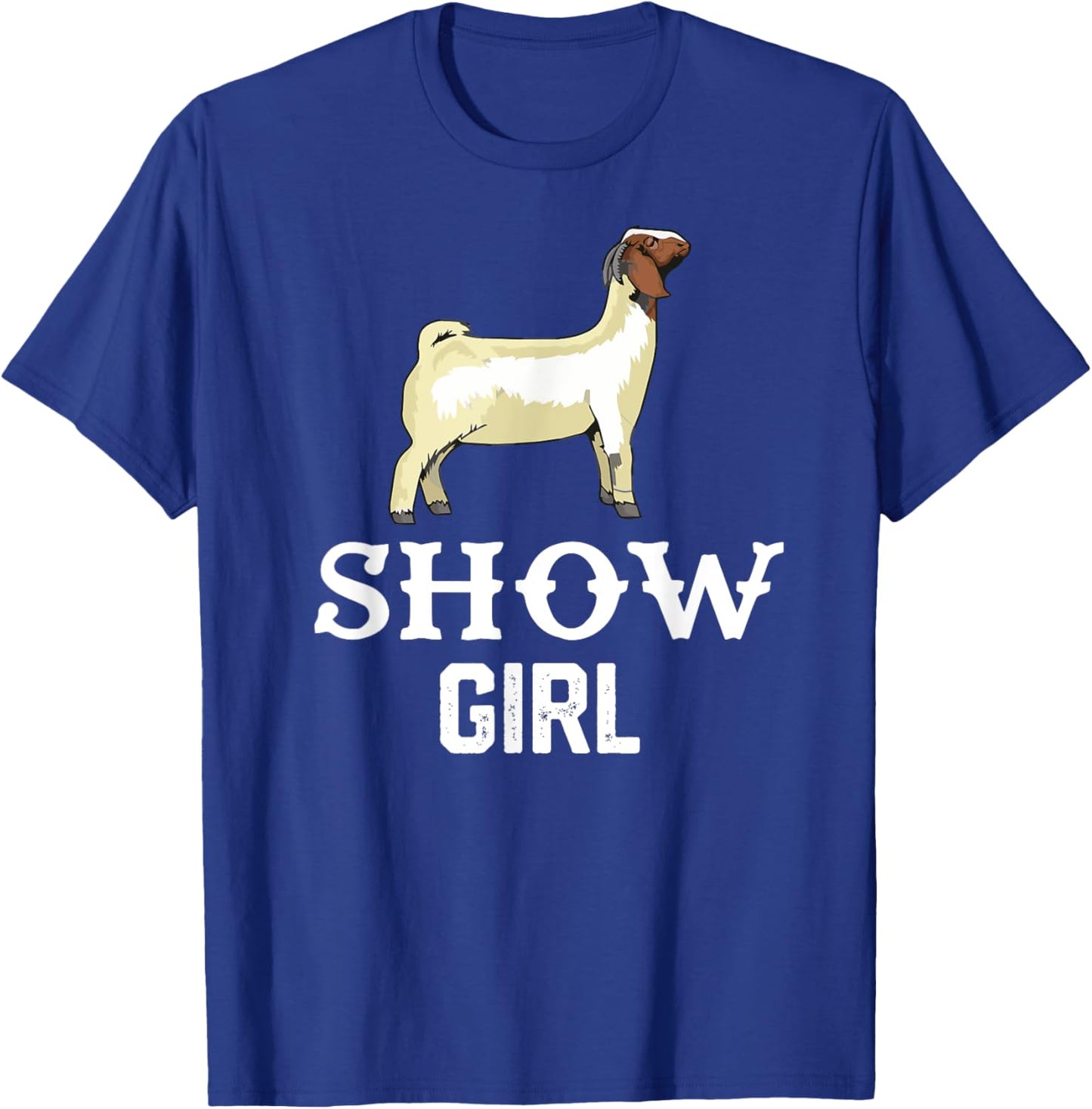 Show Boer Goat girl T-Shirt - T-Shirt | Royal