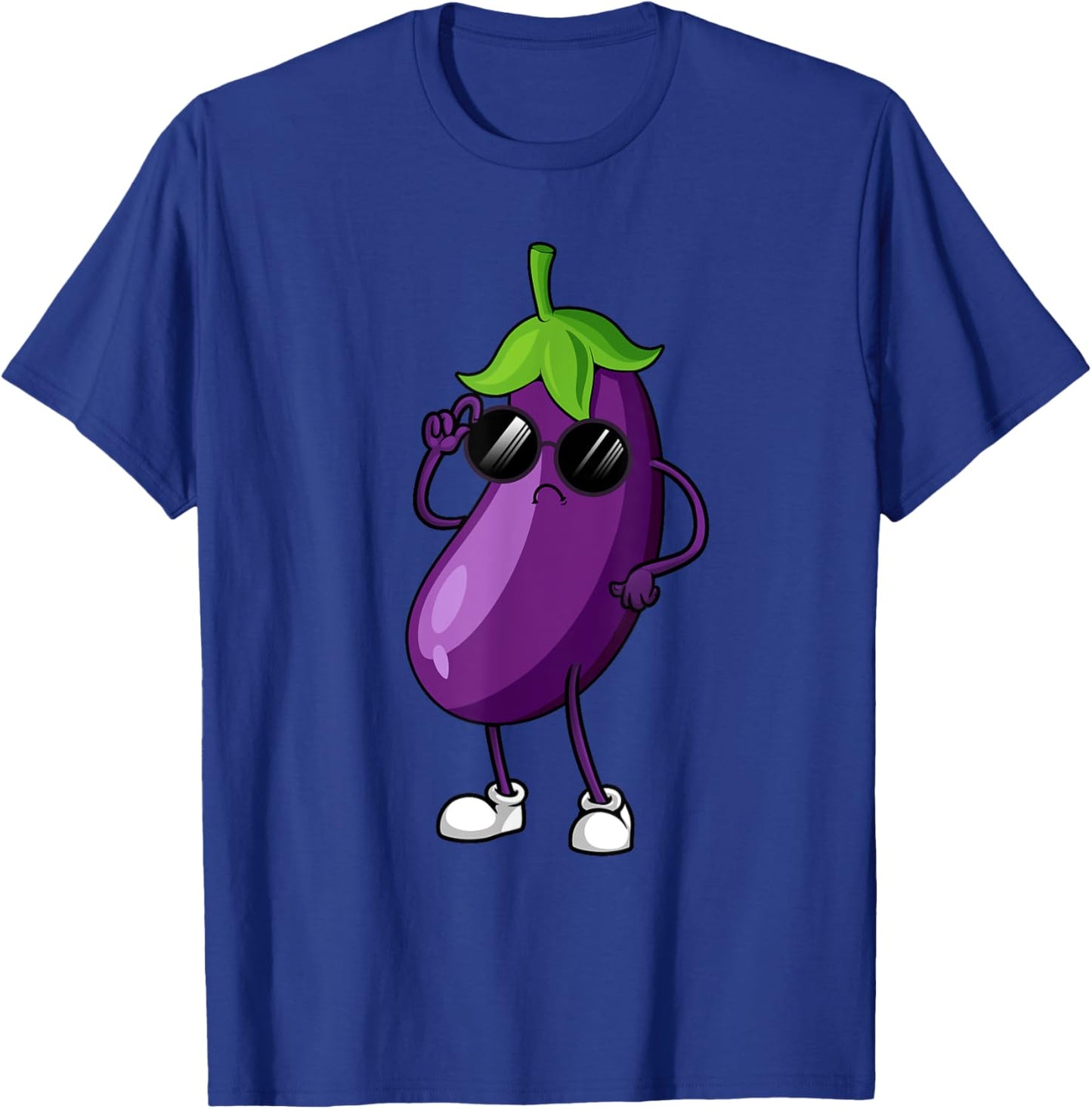 Cool Eggplant Art Women Kid Vegetable Eggplant Lover T-Shirt - T-Shirt | Royal
