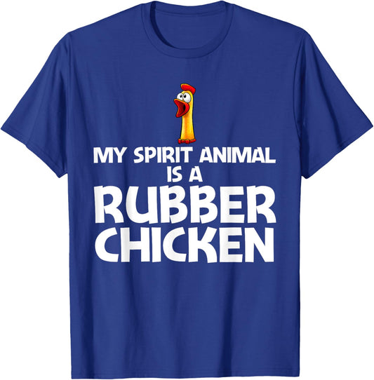Funny Rubber Chicken Art Women Giant Rubber Chicken T-Shirt - T-Shirt | Royal