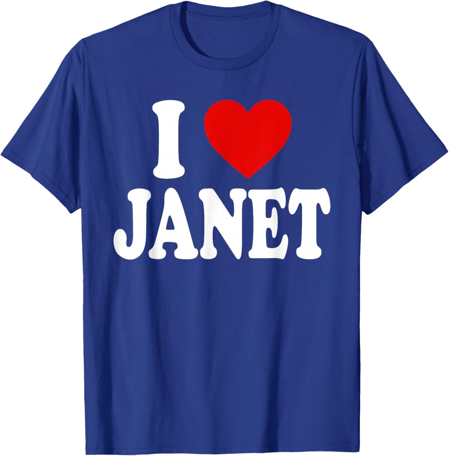 I Heart Love Janet T-Shirt - T-Shirt | Royal