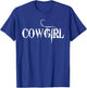 Cowgirl Costume Women Horses Girls Riding Western T-Shirt - T-Shirt | Royal