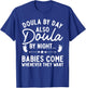 Doula Art Girl Labor & Delivery Birth Worker Doula T-Shirt - T-Shirt | Royal