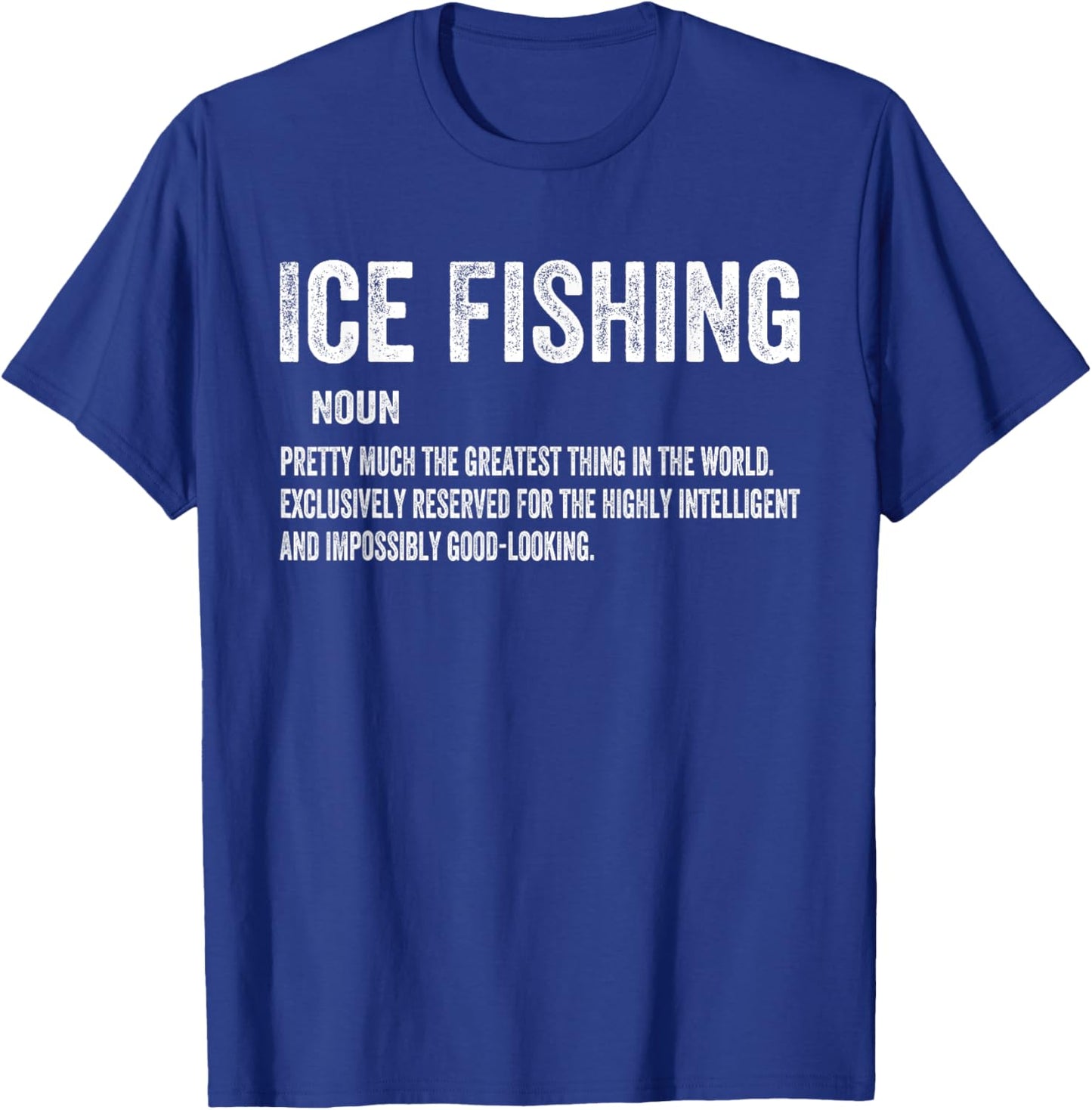 Ice Fishing Women Snow Holes Fishermen -Adults , Black, Small, Short Sleeve, Classic Fit, Polyester 100% T-Shirt - T-Shirt | Royal