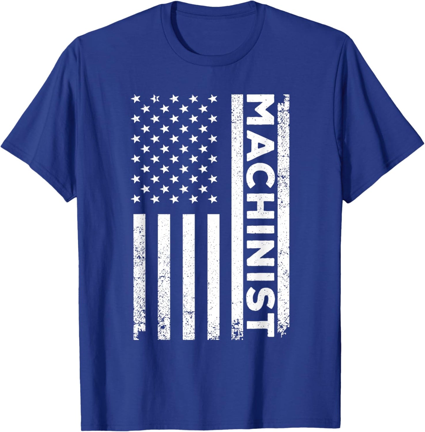Machinist Art Dad Machine Operator CNC Machinist T-Shirt - T-Shirt | Royal