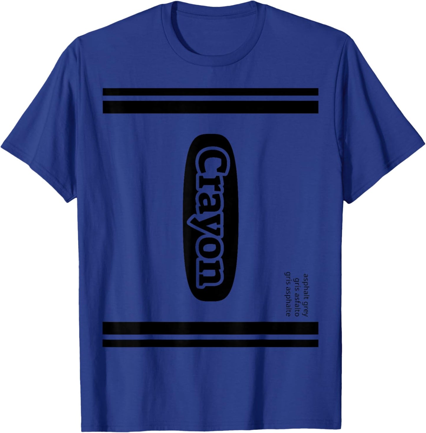Crayon Asphalt Grey Group Costume T-Shirt - T-Shirt | Royal