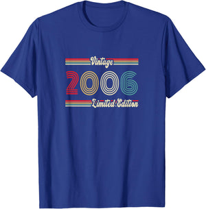 Vintage 2006 Limited Edition Classic Original Men Women T-Shirt - T-Shirt | Royal