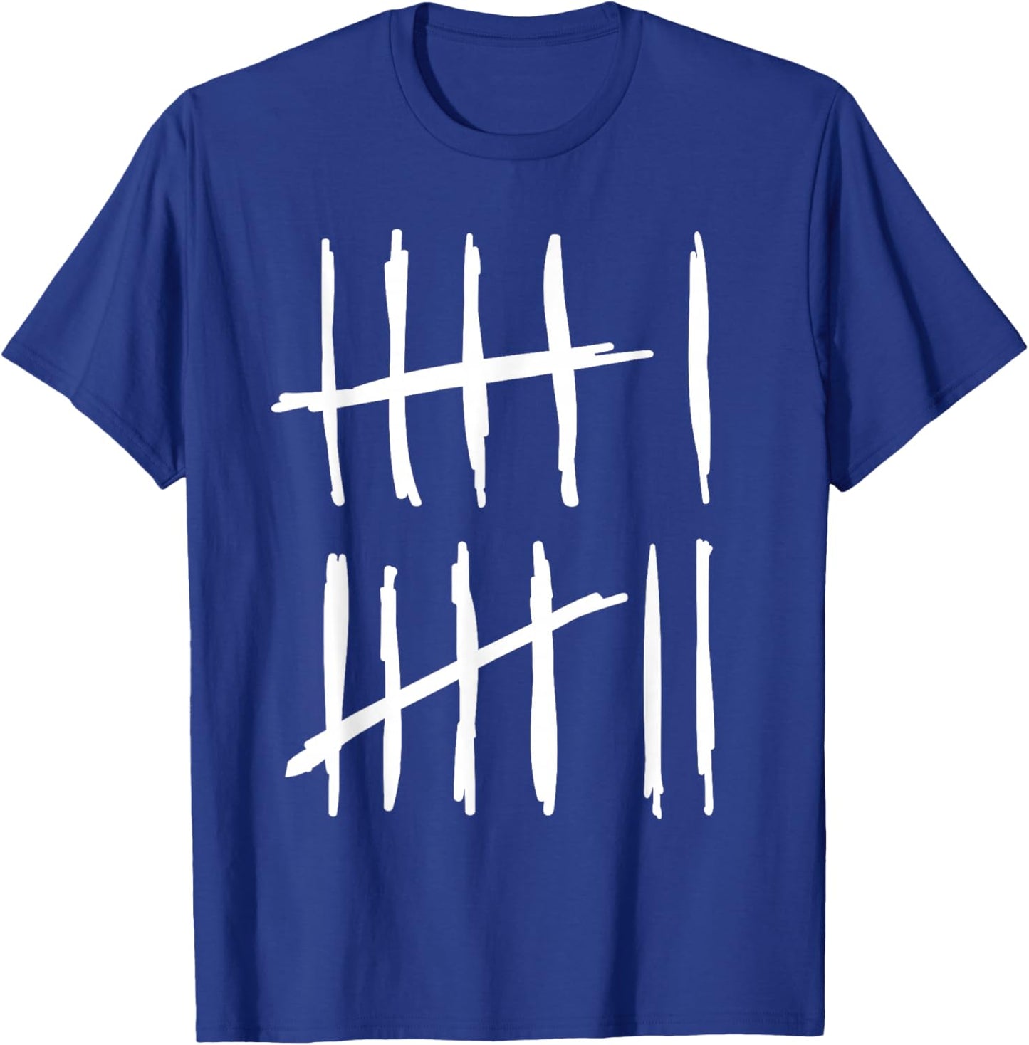 Six Sept 6 7 Tally Marks 67 Meme 6-7 Numbers Funny School T-Shirt - T-Shirt | Royal