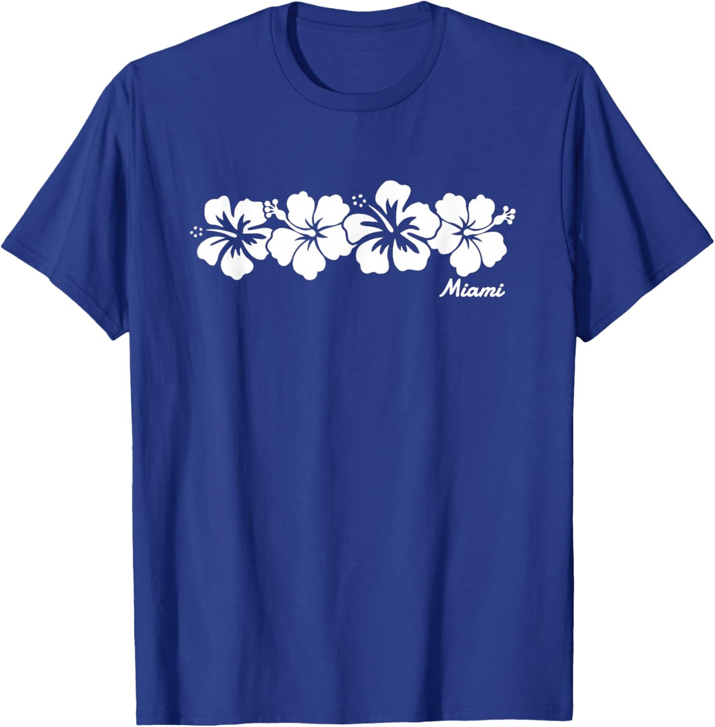 Miami Florida Hibiscus Flower Boys Girls Toddler T-Shirt - T-Shirt | Royal