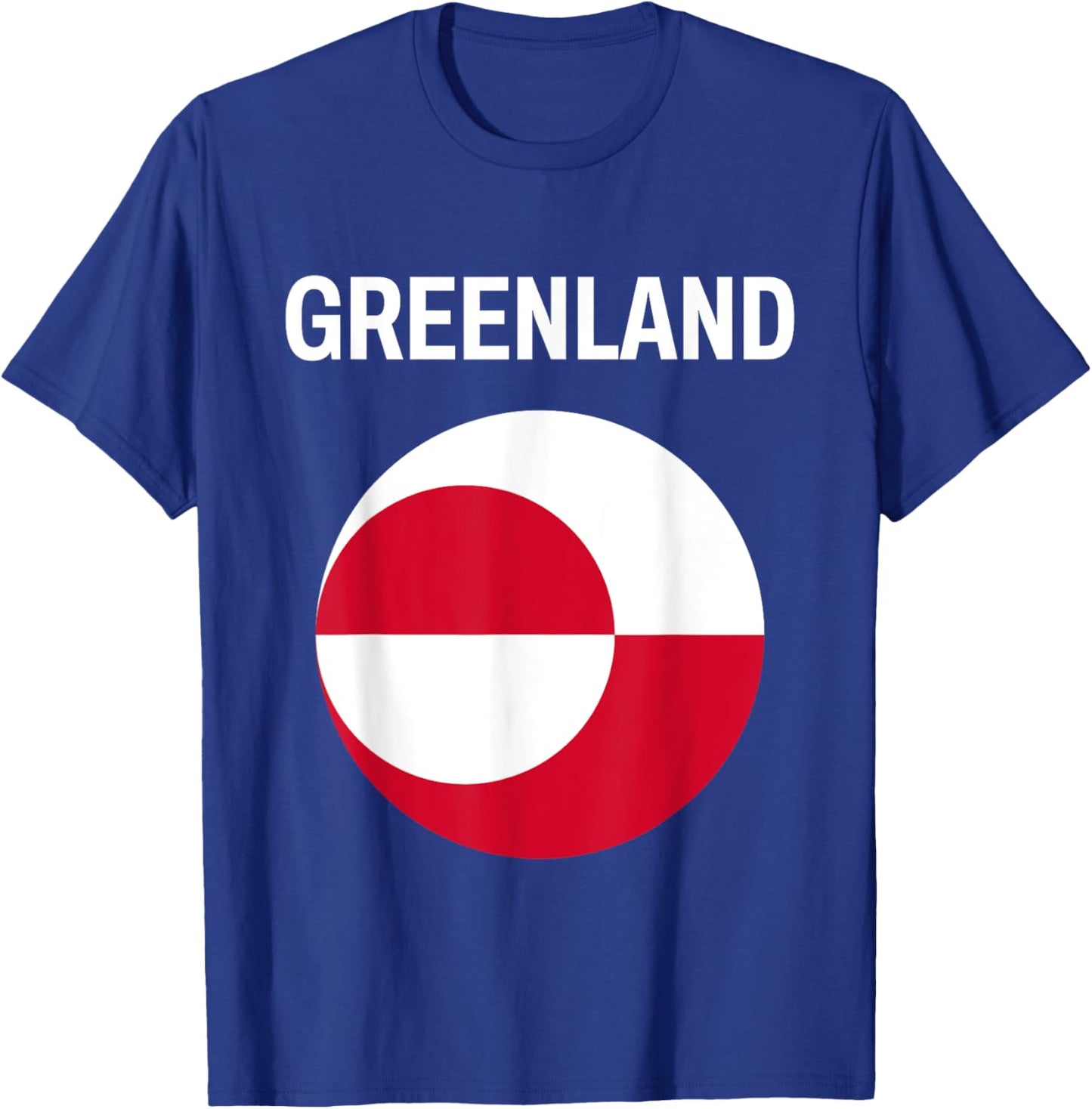 Greenland Flag Modern T-Shirt - T-Shirt | Royal
