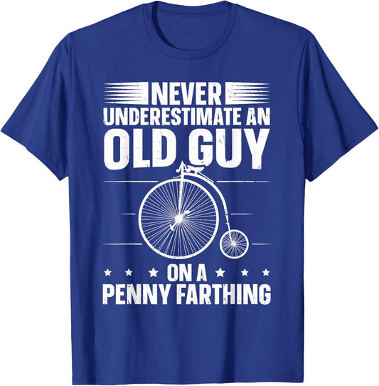 Retro Bicycle Design for a Penny Farthing Expert T-Shirt - T-Shirt | Royal